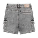 Daily Seven Denim Cargo Shorts Grey Denim