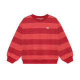 Daily Seven Oversized Sweater Big Stripe Rythmic Red