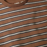 Daily Seven Oversized Sweater Striped Almond Brown