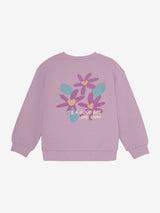 Daily Seven - Sweater Flower Backprint Dusty Lilac