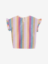 Daily Seven - T-shirt Terry Stripe Cherry Purple