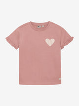 Daily Seven - T-shirt Heart Ash Rose