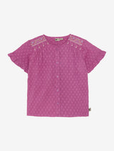 Daily Seven - Shirt Embroidery Cherry Purple