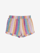 Daily Seven - Shorts Terry Stripe Cherry Purple