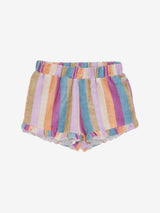 Daily Seven - Shorts Terry Stripe Cherry Purple