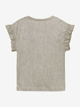 Daily Seven - Metallic T-shirt Latte Sand