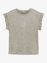 Daily Seven - Metallic T-shirt Latte Sand