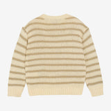 Daily Seven Knitted Sweater Stripe Sand