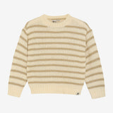 Daily Seven Knitted Sweater Stripe Sand