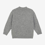 Daily Seven Knitted Sweater Heart Medium Grey Melange