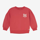 Daily Seven Sweater Brushed Print Baked Apple