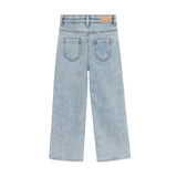 Daily Seven Denim Wide Fit Heart Light Blue Denim