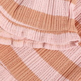 Daily Seven Ruffle Shorts Fancy Stripe Silver Pink