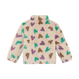 Daily Seven Teddy Jacket Hearts Sandshell