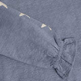 Daily Seven T-shirt Longsleeve Stars Folkstone Gray