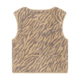 Daily Seven Teddy Gilet Animal Ginger Root