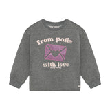Daily Seven Sweater Artwork Mid Grey Melange