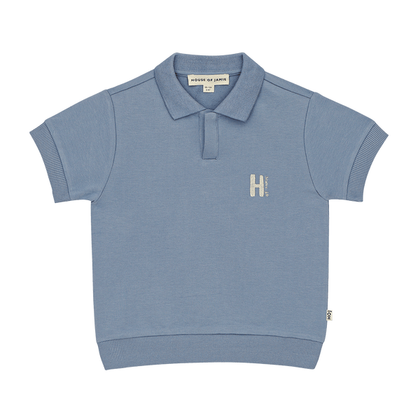 House of Jamie Relaxed Polo Stone Blue