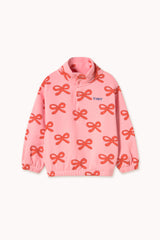 Tinycottons worms mockneck sweatshirt pink