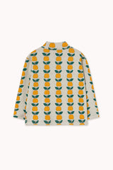 Tinycottons apples rib mockneck light cream heather