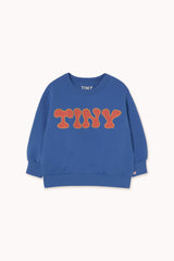 Tinycottons tiny waves red graphic sweatshirt dark blue