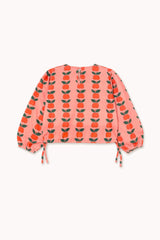 Tinycottons apples blouse pink