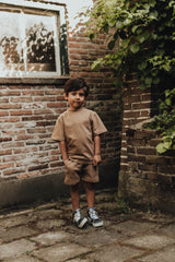 Baje Studio Hernani shorts Taupe cafe
