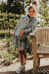 Baje Studio Lala blouse Blue denim light