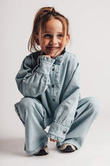 Baje Studio Lala blouse Blue denim light