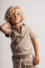 Baje Studio Teba shirt Taupe cafe