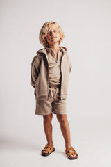Baje Studio Gaucin shorts Taupe cafe