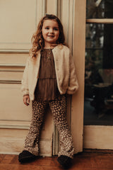 Baje Studio Preda flared legging Sand desert AOP