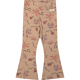 Baje Studio Preda flared legging Peach almond AOP