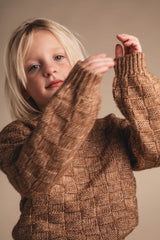 Baje Studio Veza trui Copper brown