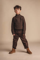 Baje Studio Fox trui Brown choco