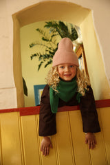 Hvid beanie Fonzie Kids powder