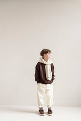 Jenest Cameron polo sweater fondant brown