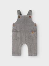 Lil' Atelier Baby Lamik sweat overall Ultimate Grey