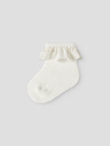 Lil' Atelier Baby Dertrud sokken Coconut Milk
