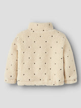 Lil' Atelier Mini Nalo teddy jacket Turtledove EMB. HEARTS