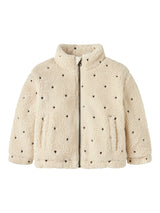 Lil' Atelier Mini Nalo teddy jacket Turtledove EMB. HEARTS