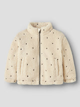 Lil' Atelier Mini Nalo teddy jacket Turtledove EMB. HEARTS