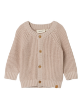 Lil' Atelier Baby Emlen knit vest Gray Morn