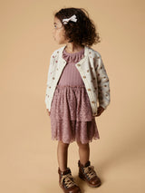 Lil' Atelier Mini Saran vest Turtledove SEPIA TINT