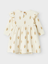 Lil' Atelier Baby Gavo Enk jurk Turtledove Ice Cream