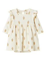 Lil' Atelier Baby Gavo Enk jurk Turtledove Ice Cream