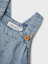 Lil' Atelier Mini Funda denim short overall Medium Blue Denim