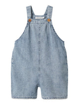 Lil' Atelier Mini Funda denim short overall Medium Blue Denim