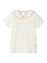 Lil' Atelier Mini Fundo ss slim top Coconut Milk ROSE TAN