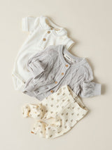 Lil' Atelier Baby Fundo Lio romper Coconut Milk